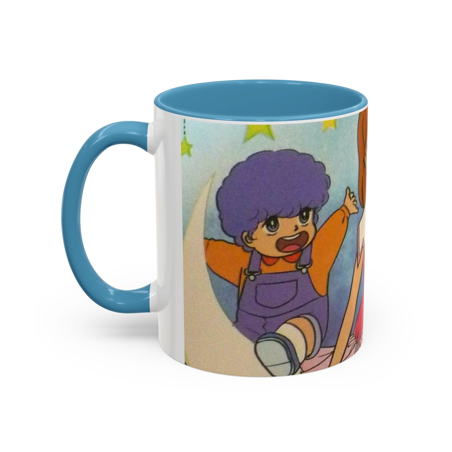 Tazza Kiss me Licia-Kawaii Girl & Cat Accent Coffee Mug – Cute Anime Retro Illustration (11/15oz)