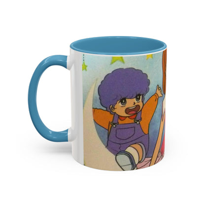 Tazza Kiss me Licia-Kawaii Girl & Cat Accent Coffee Mug – Cute Anime Retro Illustration (11/15oz)