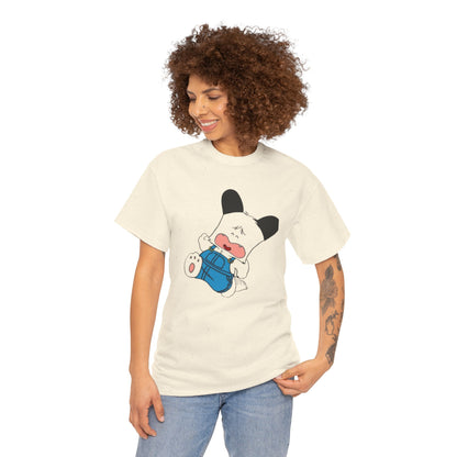 T-shirt Spank - Cute Crying Puppy Graphic Tee — Kawaii Cartoon Dog T-Shirt