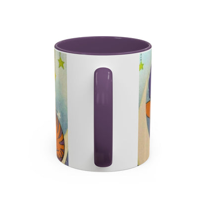 Tazza Kiss me Licia-Kawaii Girl & Cat Accent Coffee Mug – Cute Anime Retro Illustration (11/15oz)