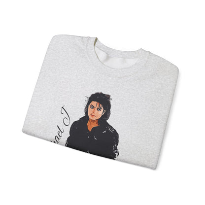 Felpa Michael J - Graphic Crewneck Sweatshirt — Retro Pop Icon Portrait