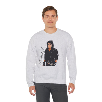 Felpa Michael J - Graphic Crewneck Sweatshirt — Retro Pop Icon Portrait