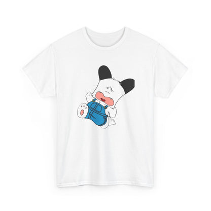 T-shirt Spank - Cute Crying Puppy Graphic Tee — Kawaii Cartoon Dog T-Shirt