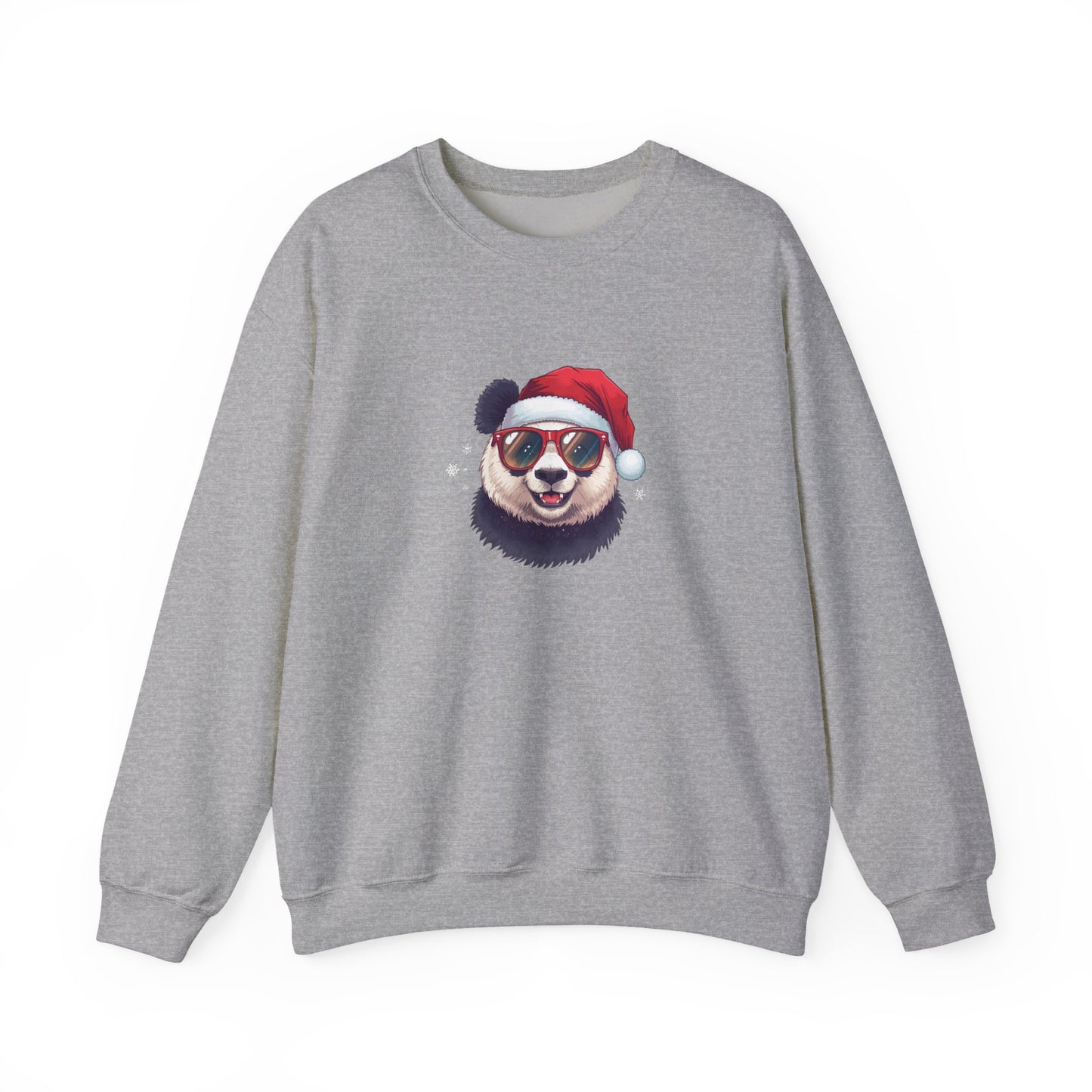 Felpa con buffo Panda natalizio Unisex | Regalo di Natale, Abbigliamento per le feste, Capi essenziali comodi, Girocollo unisex, Felpa carina