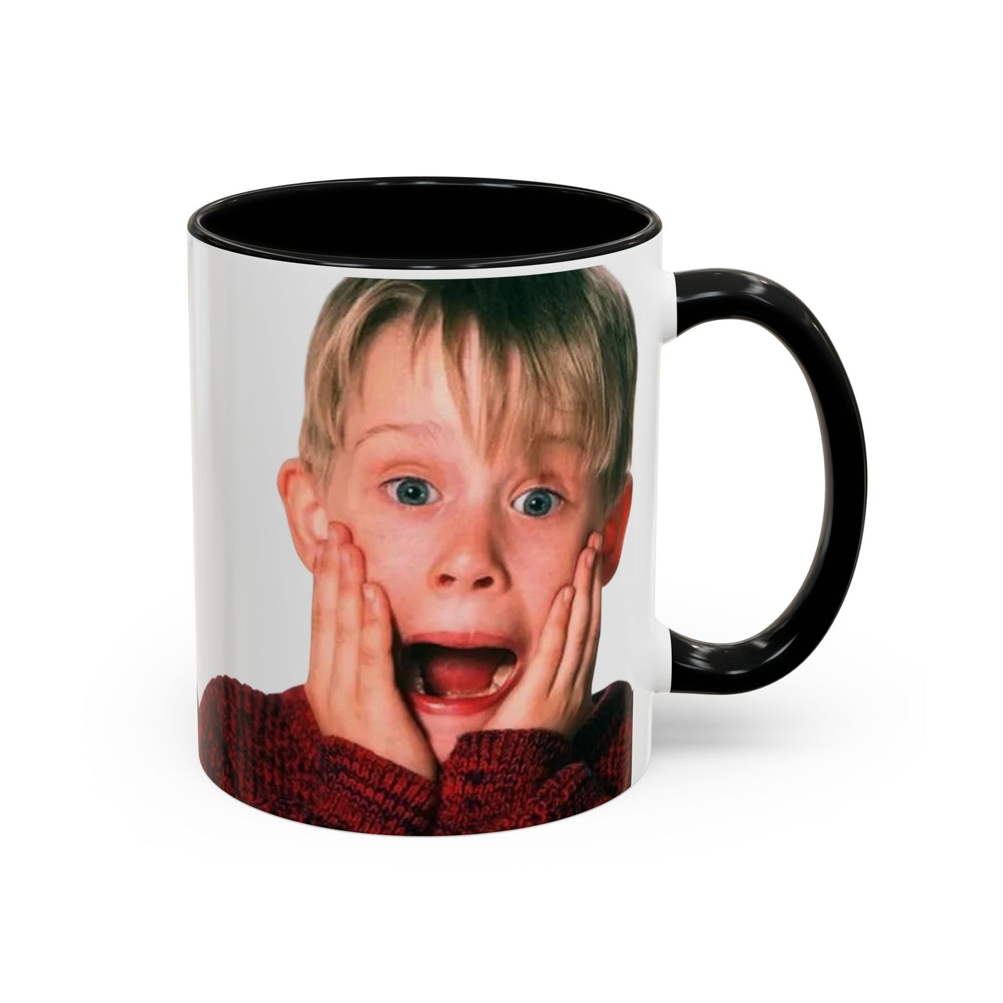 Tazza KEVIN - Home Alone Inspired Accent Coffee Mug — Funny Kid Surprise Face (11/15 oz)