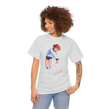 T-Shirt MILA Volleyball Anime Girl  — Cute Sporty Graphic Tee for Fans & Players