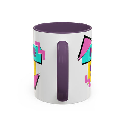 Tazza "I Love The 90s" Accent Coffee Mug — Retro 90s Nostalgia Ceramic Mug