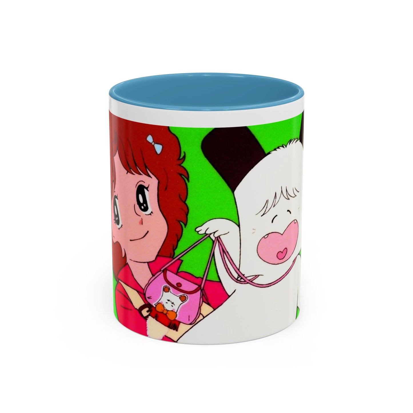 Spank tenero ribacuori Tazza — Whimsical Girl & Bunny Accent Coffee Mug