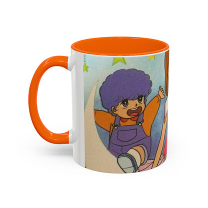 Tazza Kiss me Licia-Kawaii Girl & Cat Accent Coffee Mug – Cute Anime Retro Illustration (11/15oz)