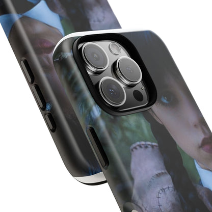 Mercoledì - Gothic Schoolgirl Phone Case — Dark Portrait Protective Tough Case