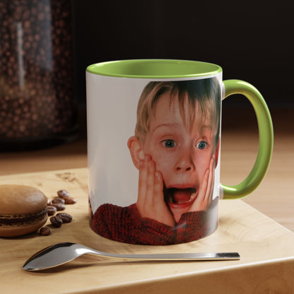 Tazza KEVIN - Home Alone Inspired Accent Coffee Mug — Funny Kid Surprise Face (11/15 oz)