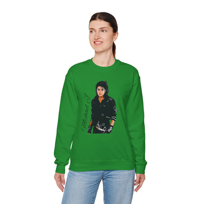Felpa Michael J - Graphic Crewneck Sweatshirt — Retro Pop Icon Portrait