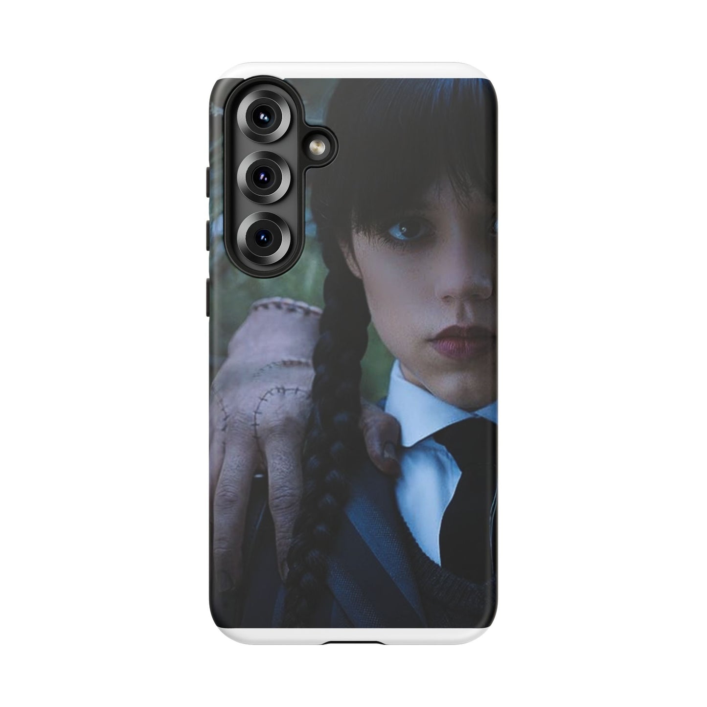Mercoledì - Gothic Schoolgirl Phone Case — Dark Portrait Protective Tough Case