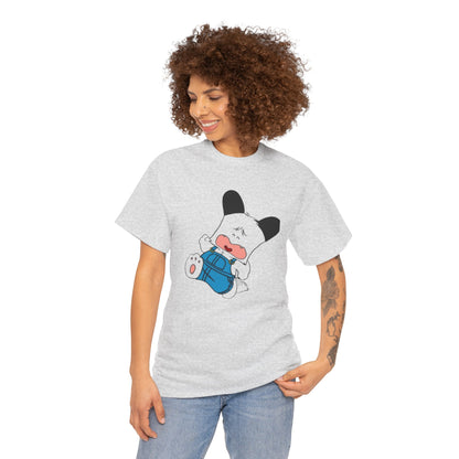 T-shirt Spank - Cute Crying Puppy Graphic Tee — Kawaii Cartoon Dog T-Shirt