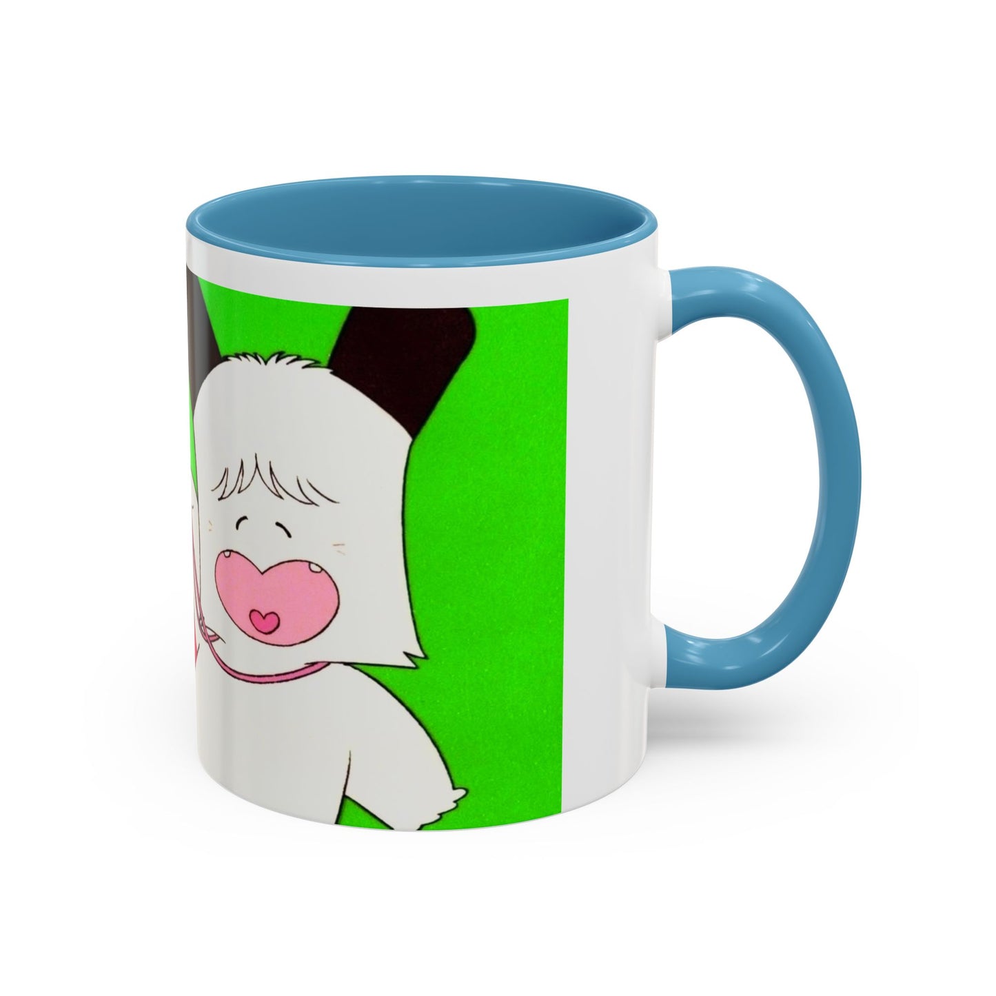 Spank tenero ribacuori Tazza — Whimsical Girl & Bunny Accent Coffee Mug