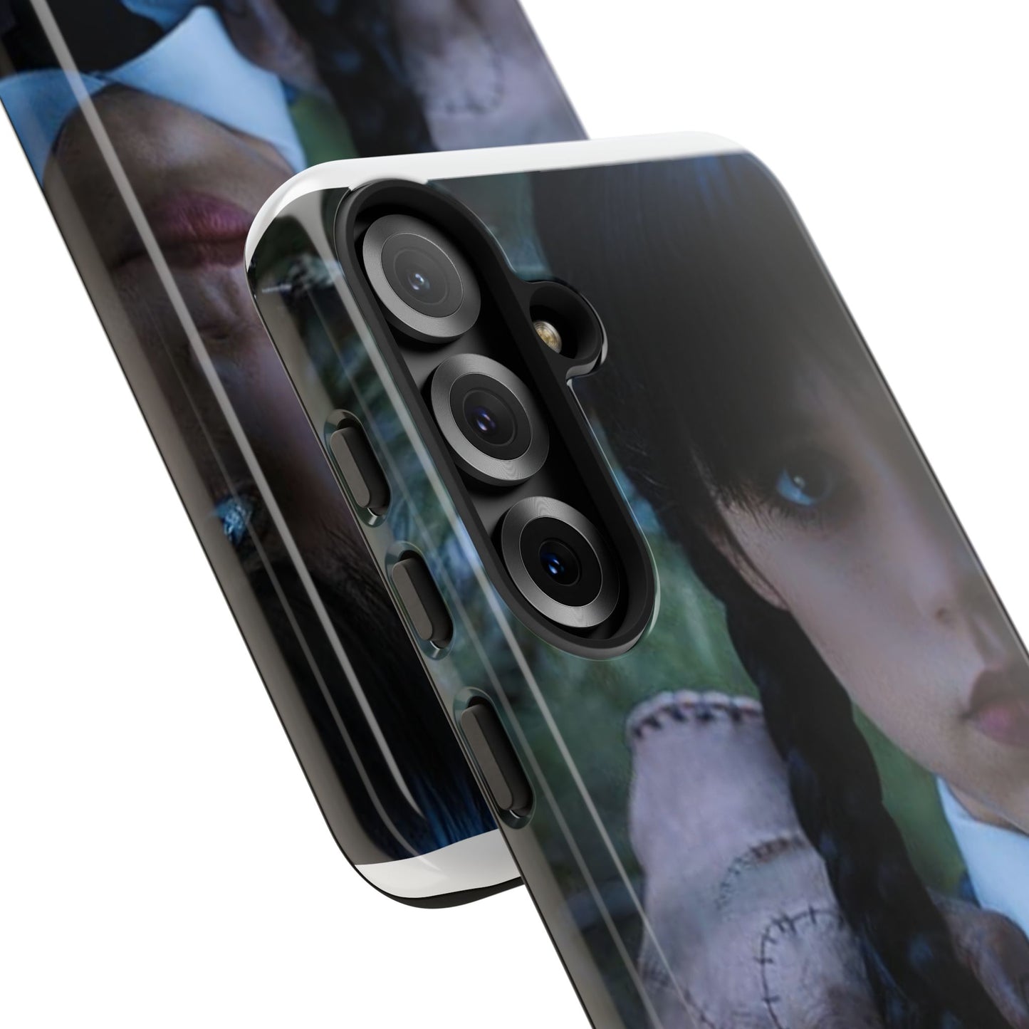 Mercoledì - Gothic Schoolgirl Phone Case — Dark Portrait Protective Tough Case