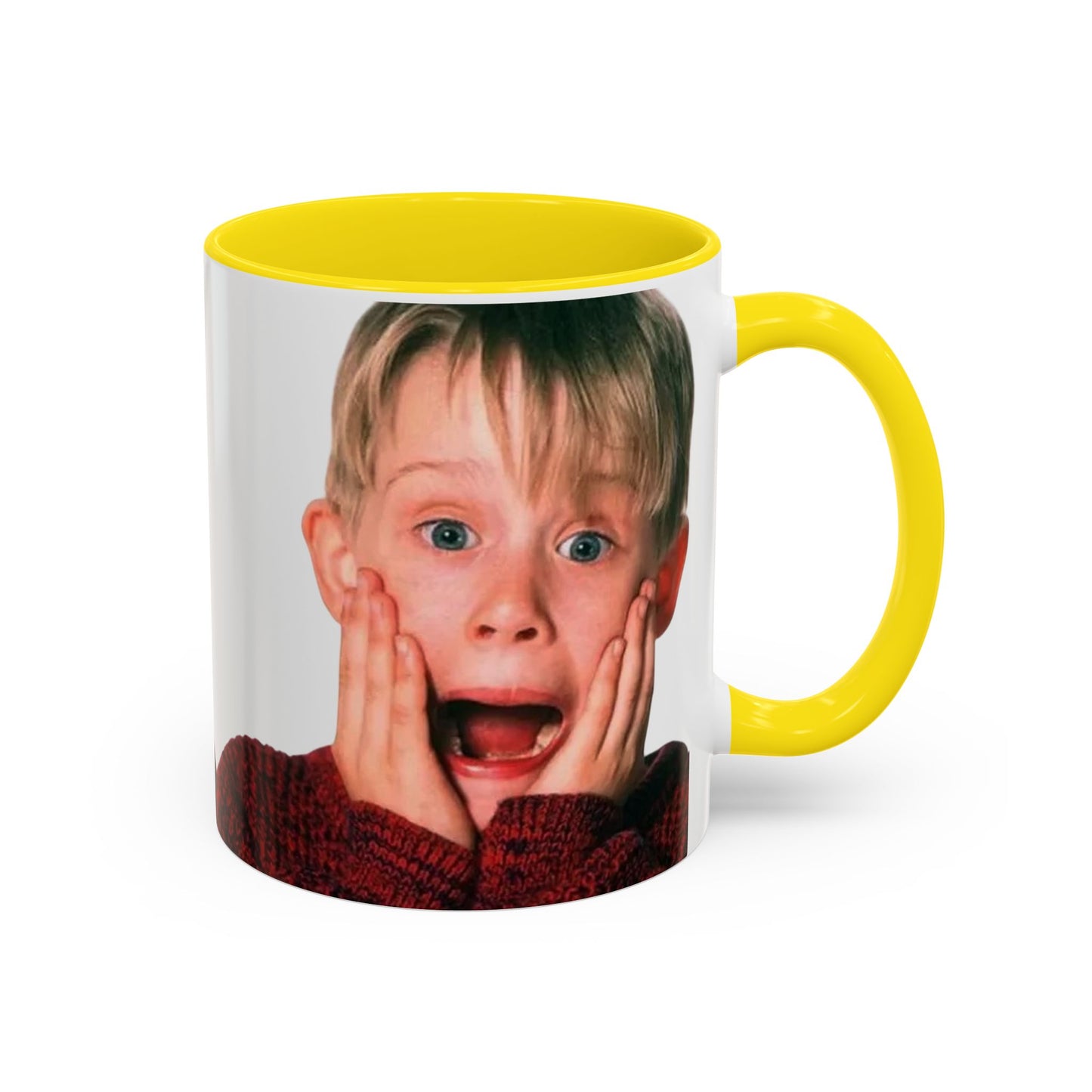 Tazza KEVIN - Home Alone Inspired Accent Coffee Mug — Funny Kid Surprise Face (11/15 oz)