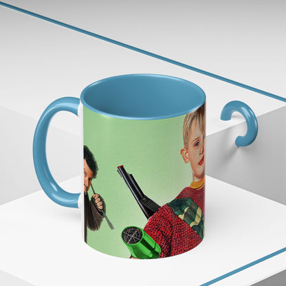 Tazza Mamma ho perso l'aereo -Home Alone Movie Mug — Macaulay Culkin Kevin & Wet Bandits Holiday Coffee Mug (11/15oz)