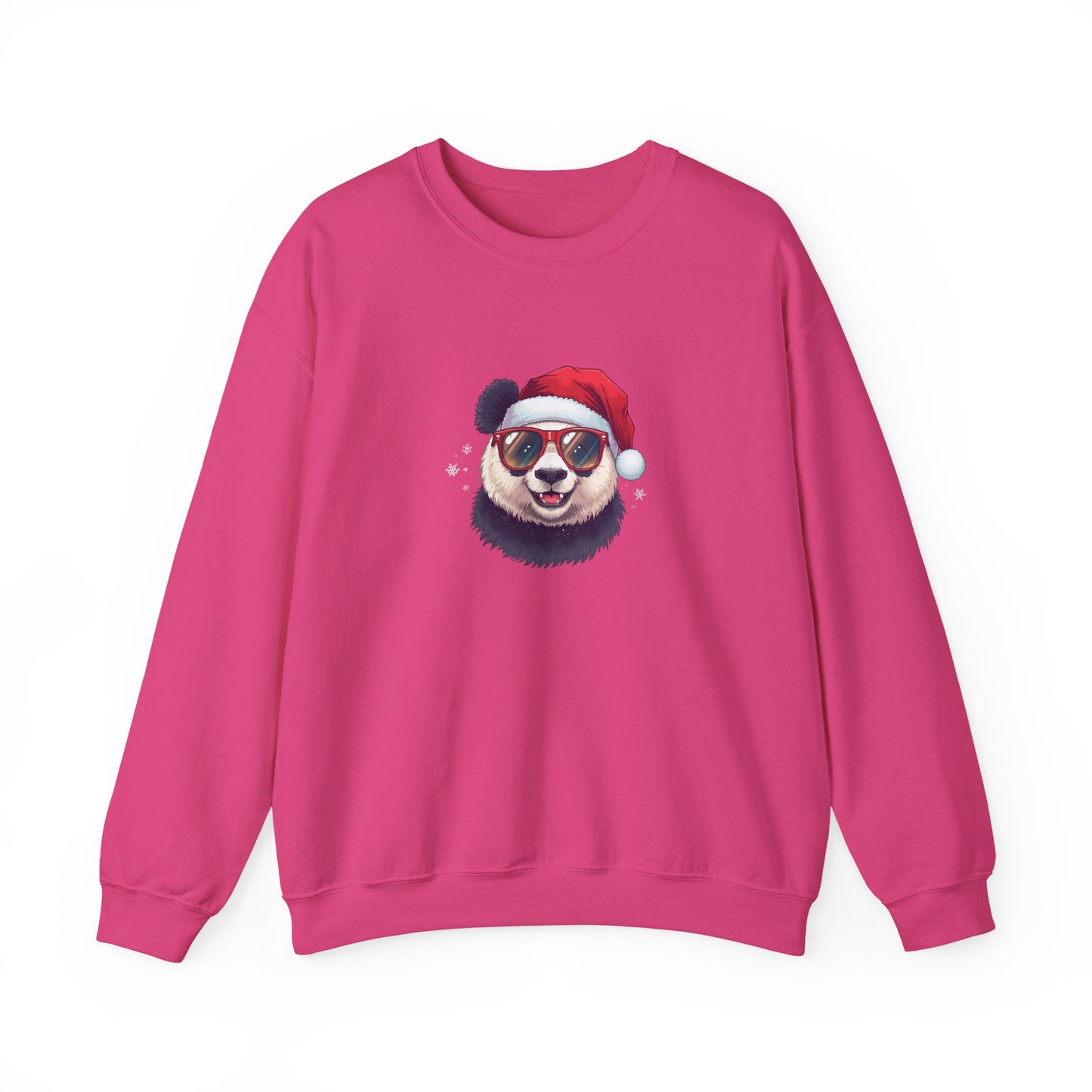 Felpa con buffo Panda natalizio Unisex | Regalo di Natale, Abbigliamento per le feste, Capi essenziali comodi, Girocollo unisex, Felpa carina