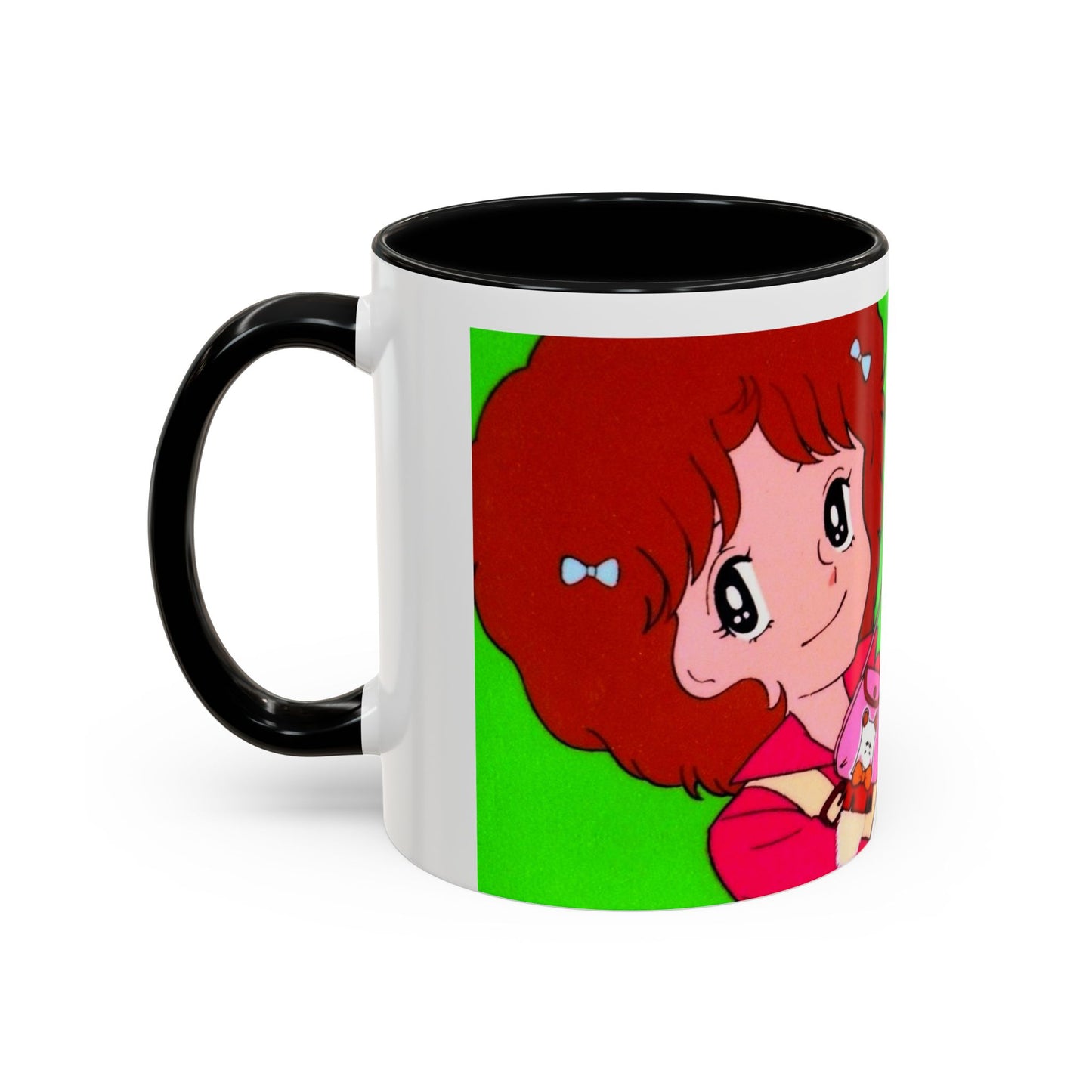 Spank tenero ribacuori Tazza — Whimsical Girl & Bunny Accent Coffee Mug