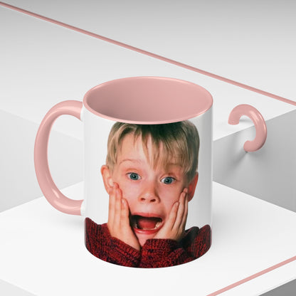 Tazza KEVIN - Home Alone Inspired Accent Coffee Mug — Funny Kid Surprise Face (11/15 oz)