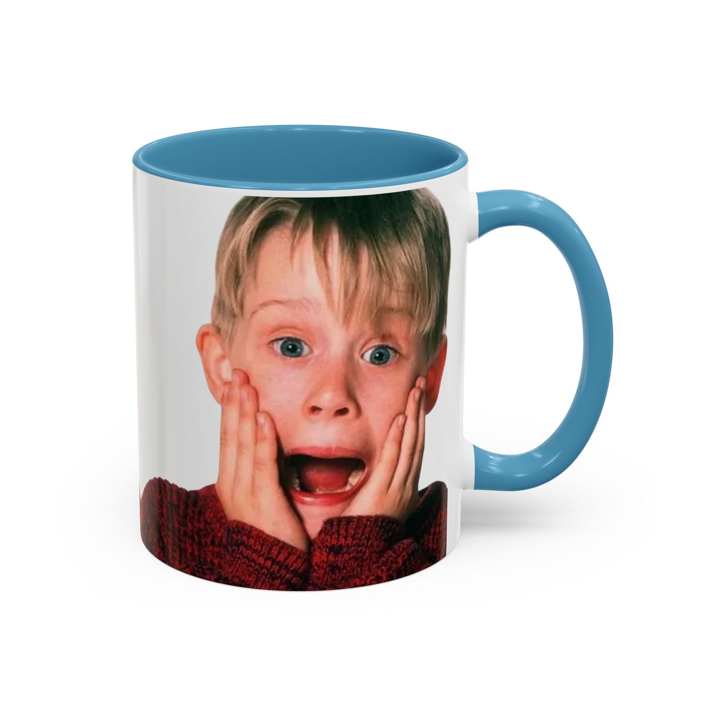 Tazza KEVIN - Home Alone Inspired Accent Coffee Mug — Funny Kid Surprise Face (11/15 oz)