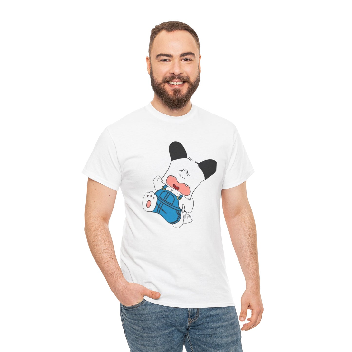 T-shirt Spank - Cute Crying Puppy Graphic Tee — Kawaii Cartoon Dog T-Shirt
