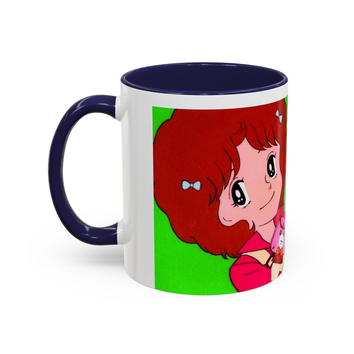 Spank tenero ribacuori Tazza — Whimsical Girl & Bunny Accent Coffee Mug