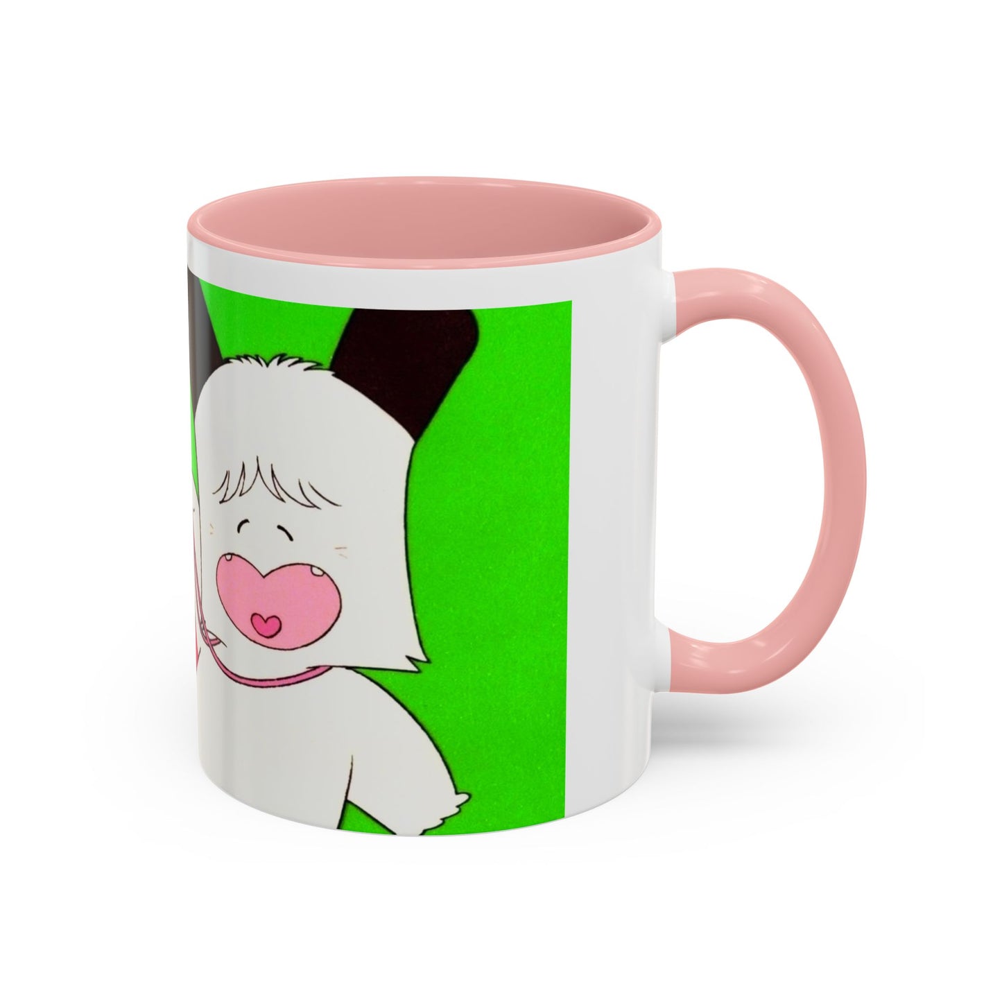 Spank tenero ribacuori Tazza — Whimsical Girl & Bunny Accent Coffee Mug