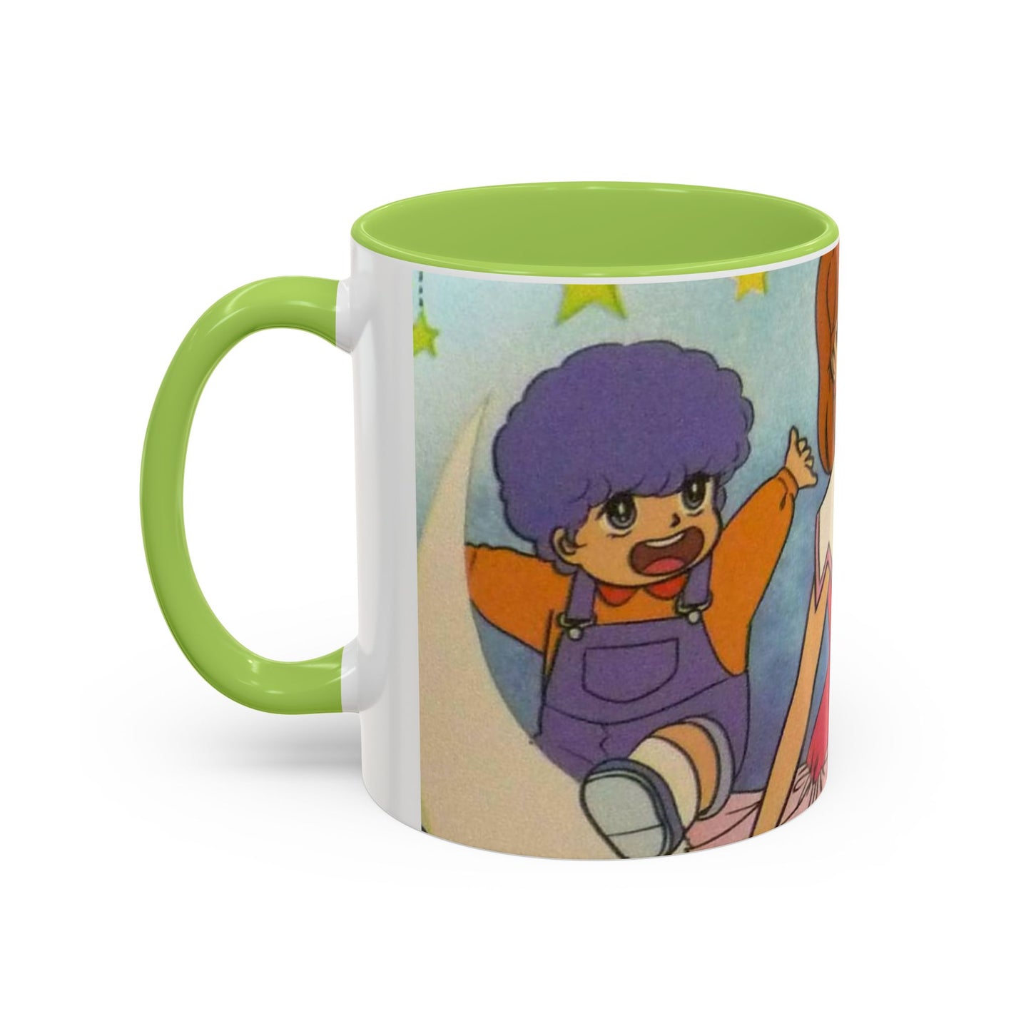 Tazza Kiss me Licia-Kawaii Girl & Cat Accent Coffee Mug – Cute Anime Retro Illustration (11/15oz)