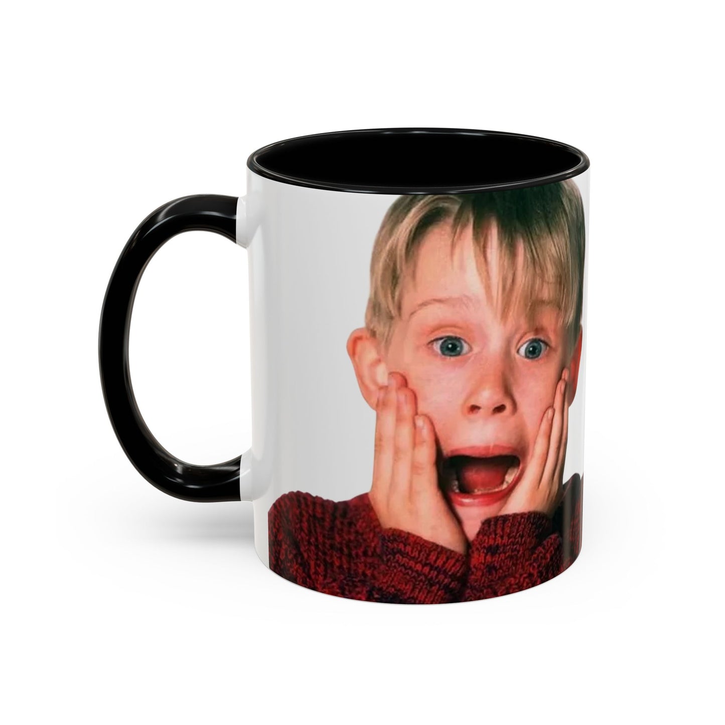 Tazza KEVIN - Home Alone Inspired Accent Coffee Mug — Funny Kid Surprise Face (11/15 oz)