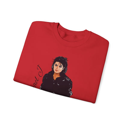 Felpa Michael J - Graphic Crewneck Sweatshirt — Retro Pop Icon Portrait