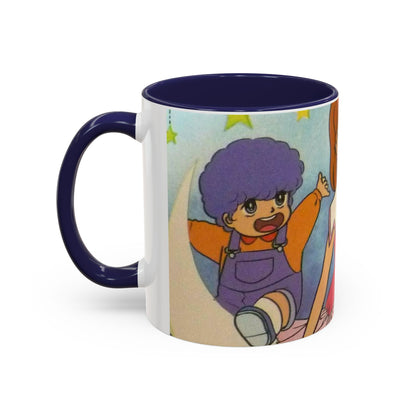 Tazza Kiss me Licia-Kawaii Girl & Cat Accent Coffee Mug – Cute Anime Retro Illustration (11/15oz)