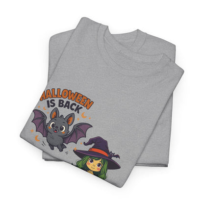 Maglietta strega di Halloween - Maglietta unisex in cotone pesante, Maglietta da strega carina, Maglietta con costume di Halloween, Abbigliamento spettrale, Maglietta "Dolcetto o scherzetto"