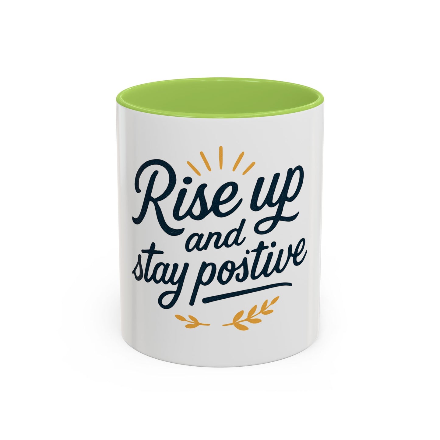 Tazza da caffè motivazionale, bicchieri motivazionali, tazza "Rise Up and Stay Positive" IDEA REGALO