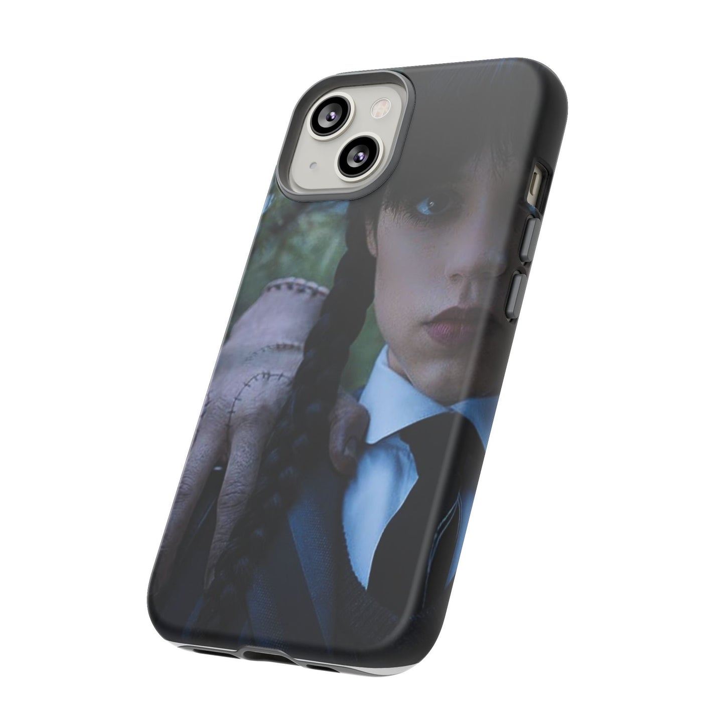 Mercoledì - Gothic Schoolgirl Phone Case — Dark Portrait Protective Tough Case
