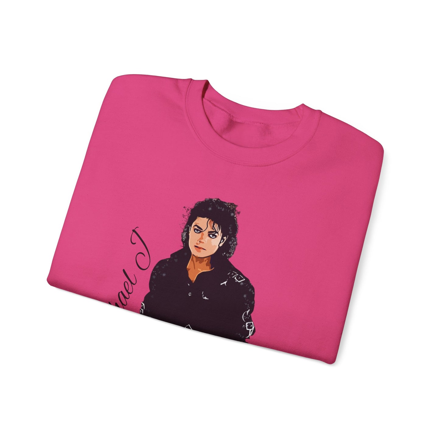Felpa Michael J - Graphic Crewneck Sweatshirt — Retro Pop Icon Portrait