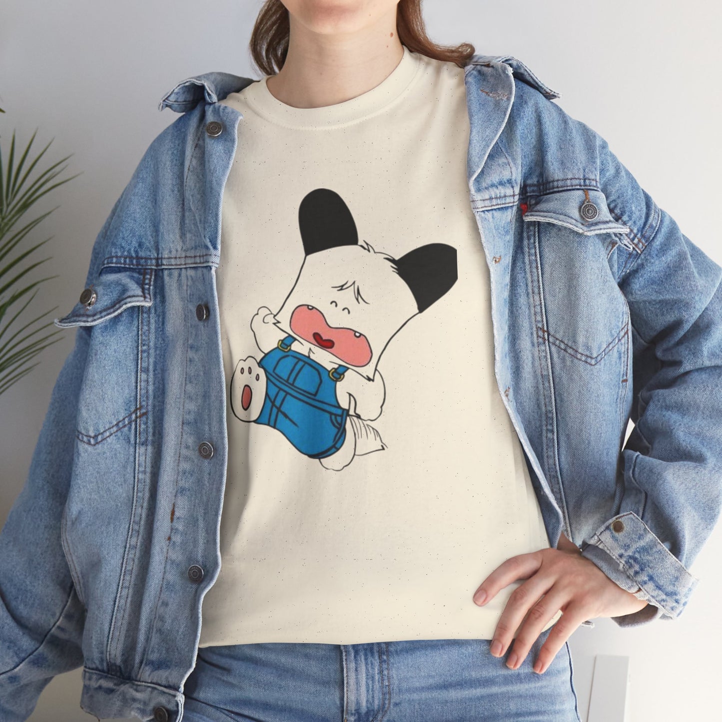 T-shirt Spank - Cute Crying Puppy Graphic Tee — Kawaii Cartoon Dog T-Shirt