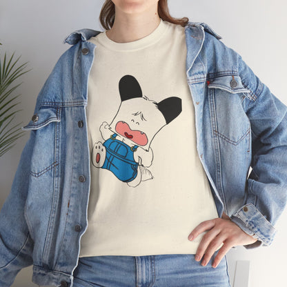 T-shirt Spank - Cute Crying Puppy Graphic Tee — Kawaii Cartoon Dog T-Shirt