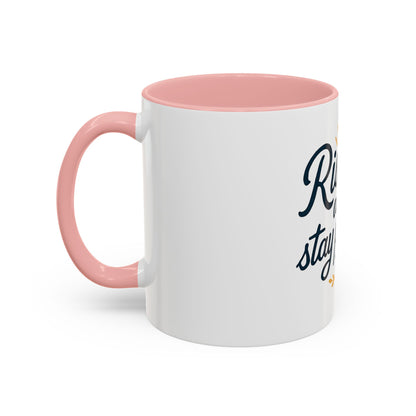 Tazza da caffè motivazionale, bicchieri motivazionali, tazza "Rise Up and Stay Positive" IDEA REGALO