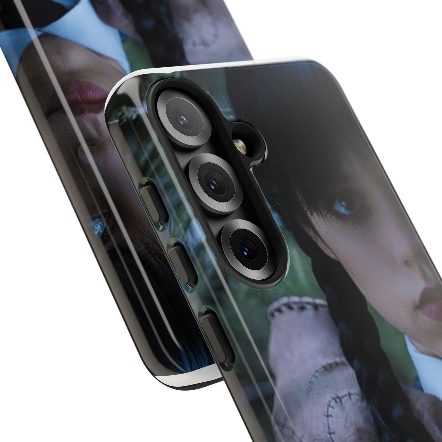 Mercoledì - Gothic Schoolgirl Phone Case — Dark Portrait Protective Tough Case