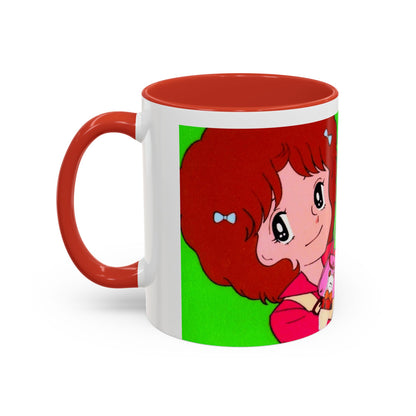 Spank tenero ribacuori Tazza — Whimsical Girl & Bunny Accent Coffee Mug