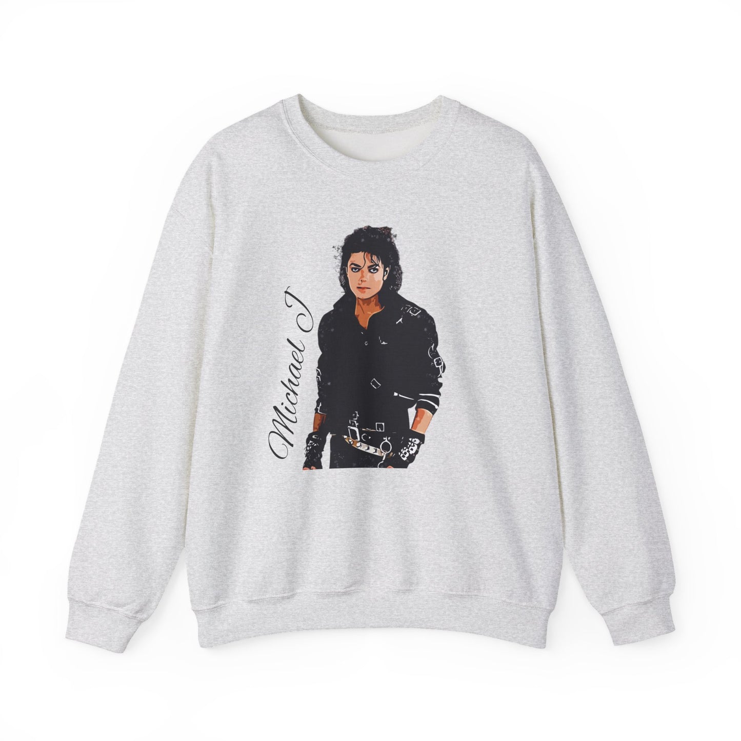 Felpa Michael J - Graphic Crewneck Sweatshirt — Retro Pop Icon Portrait