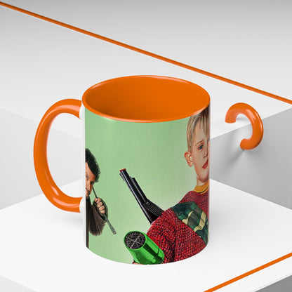 Tazza Mamma ho perso l'aereo -Home Alone Movie Mug — Macaulay Culkin Kevin & Wet Bandits Holiday Coffee Mug (11/15oz)
