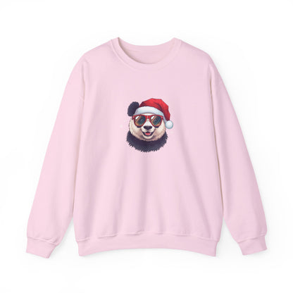 Felpa con buffo Panda natalizio Unisex | Regalo di Natale, Abbigliamento per le feste, Capi essenziali comodi, Girocollo unisex, Felpa carina