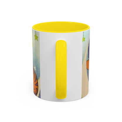 Tazza Kiss me Licia-Kawaii Girl & Cat Accent Coffee Mug – Cute Anime Retro Illustration (11/15oz)