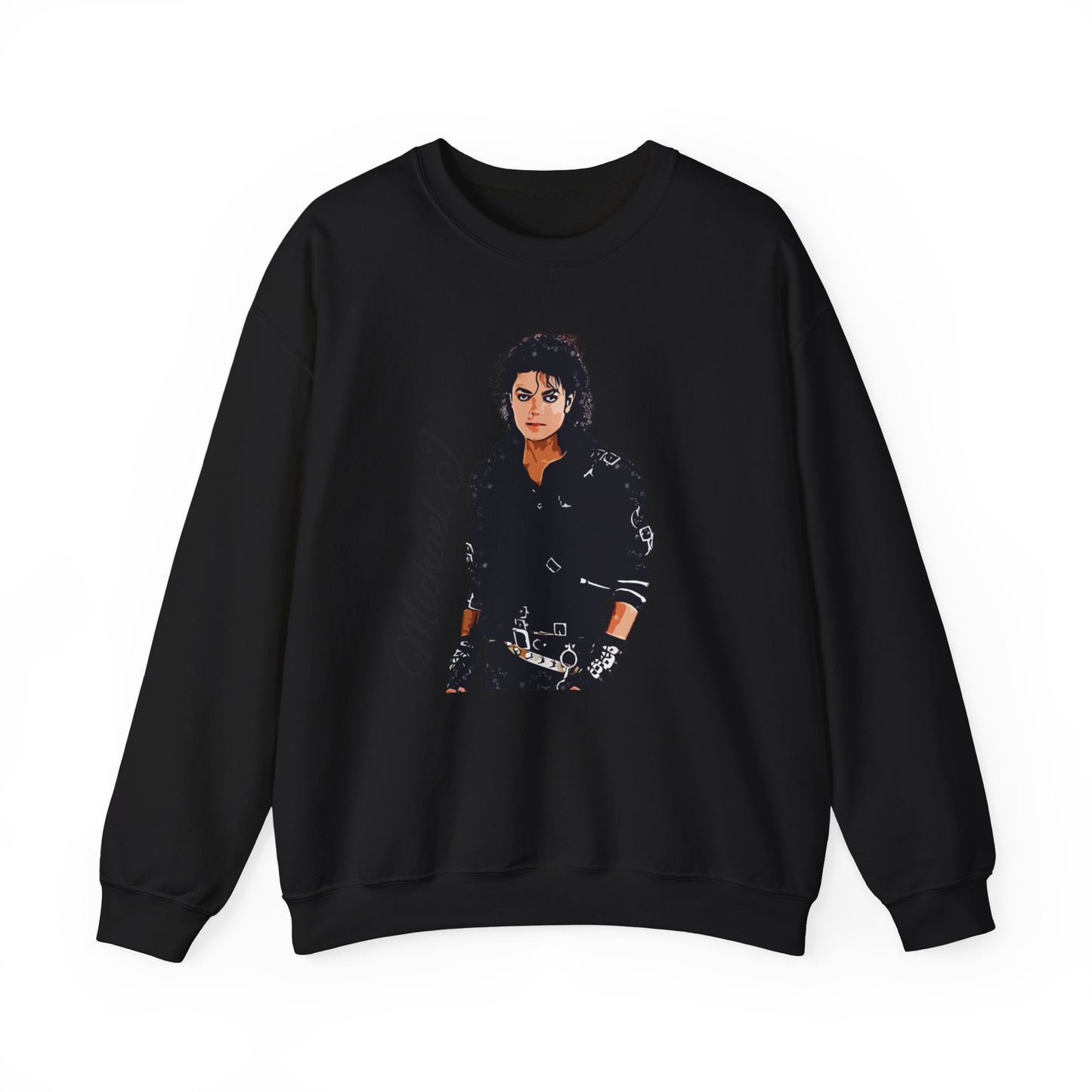 Felpa Michael J - Graphic Crewneck Sweatshirt — Retro Pop Icon Portrait
