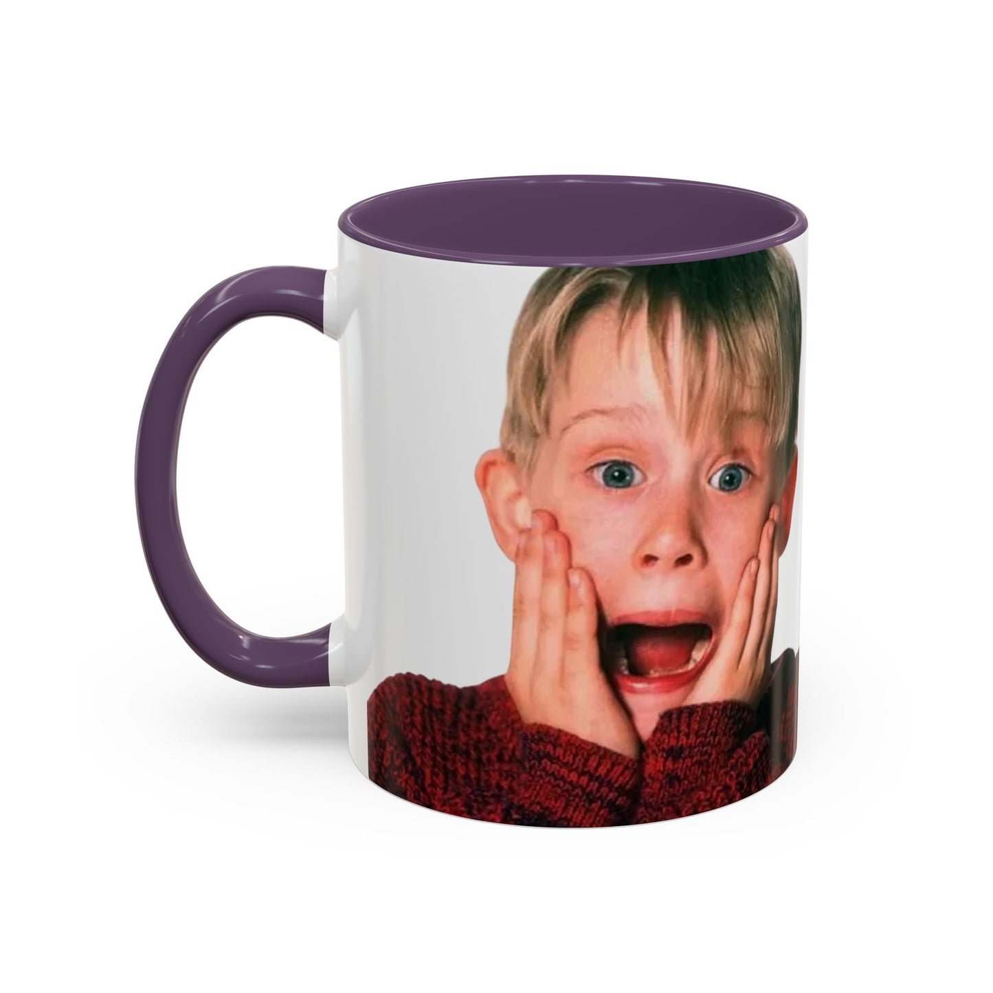 Tazza KEVIN - Home Alone Inspired Accent Coffee Mug — Funny Kid Surprise Face (11/15 oz)