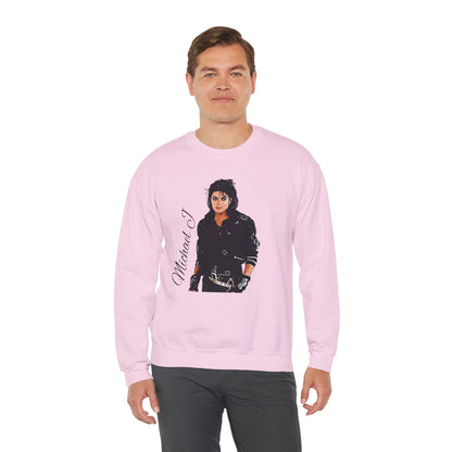 Felpa Michael J - Graphic Crewneck Sweatshirt — Retro Pop Icon Portrait