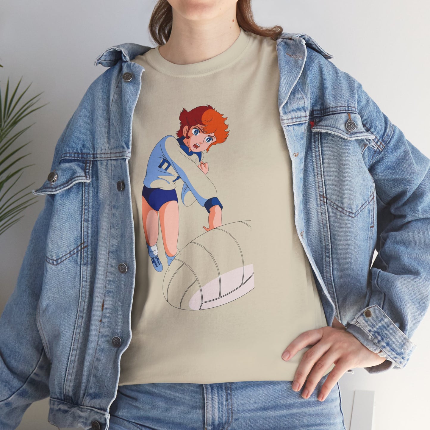 T-Shirt MILA Volleyball Anime Girl  — Cute Sporty Graphic Tee for Fans & Players